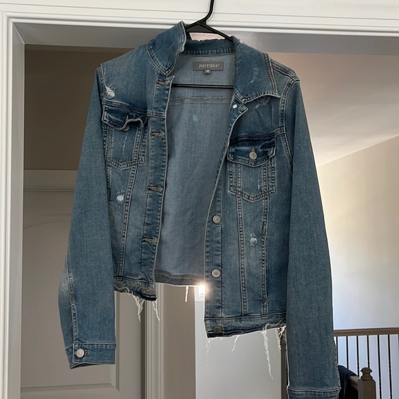 Just USA Jackets & Blazers - Distressed Denim Jacket - Medium